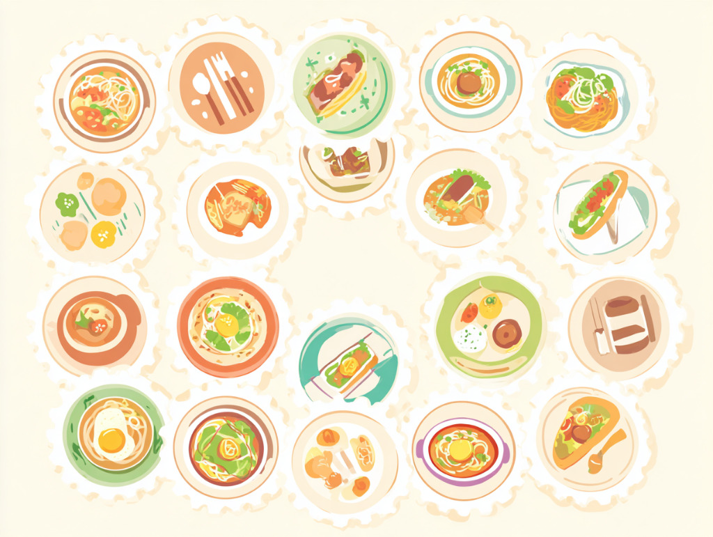 スタンプラリー 様々なランチ料理